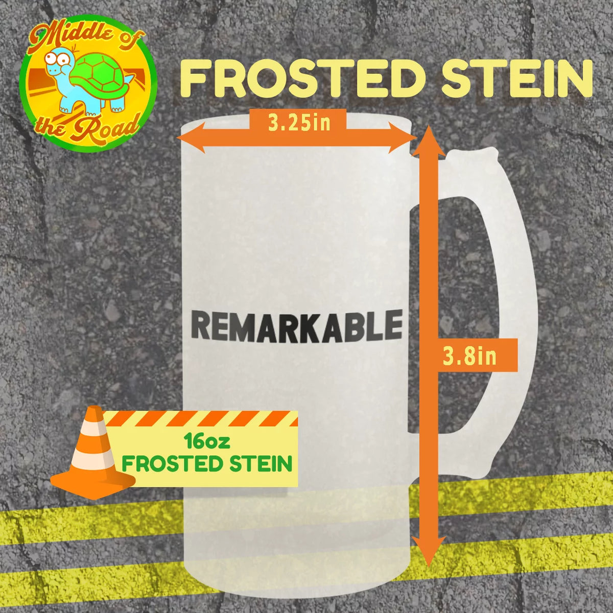 16oz Frosted Beer Stein Q5412