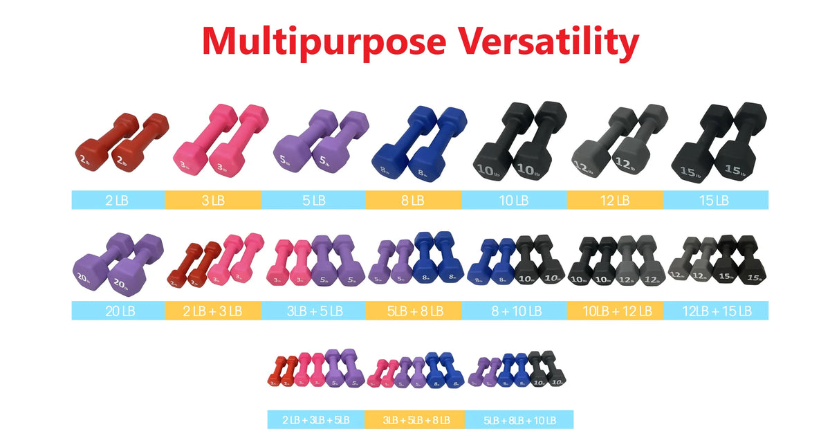 Neoprene 20LB Hex Dumbbell Set of 2 S314462