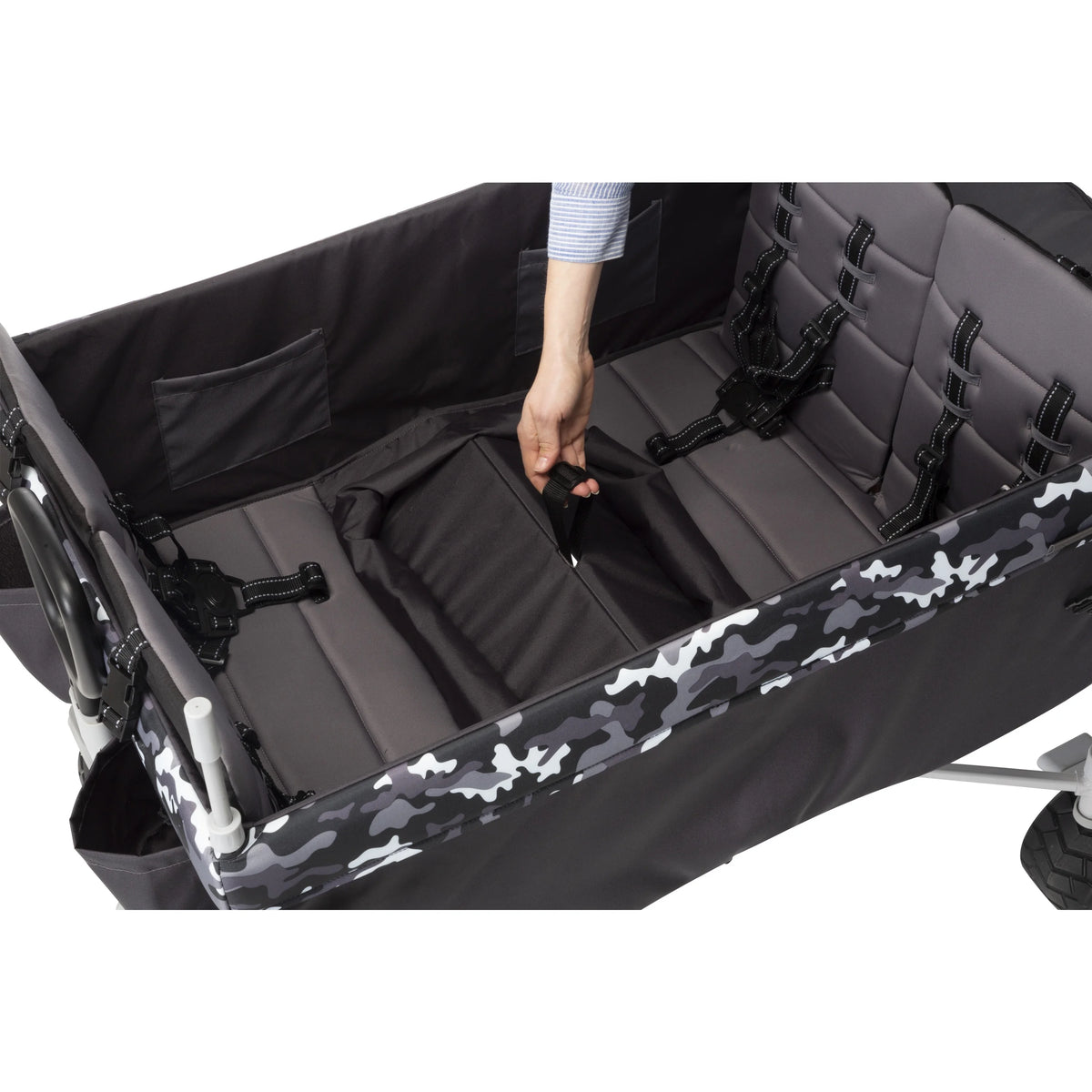 Charcoal Camo Quad Wagon Stroller W38192