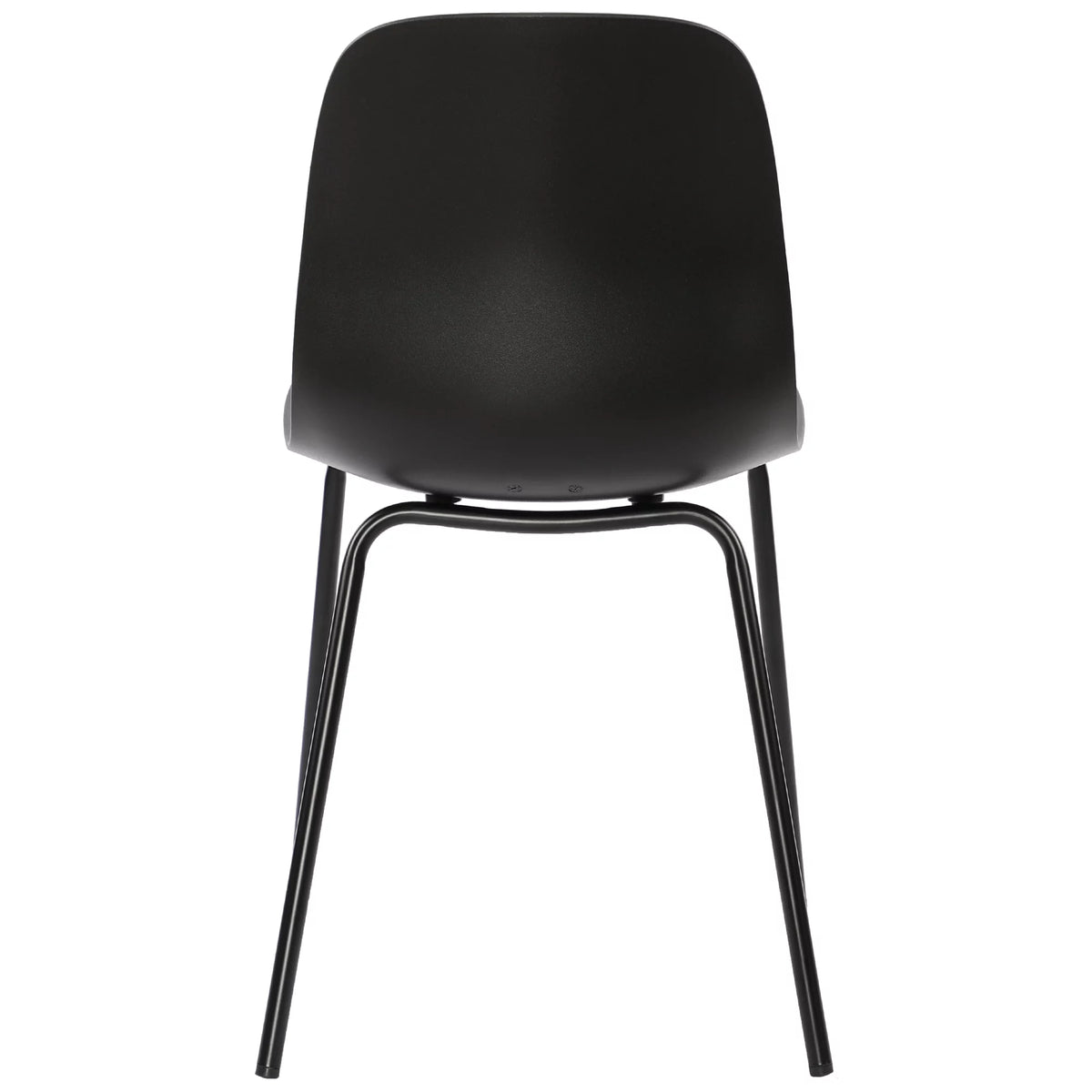 Black Set of 2 Dining Chair with Metal Legs I75193