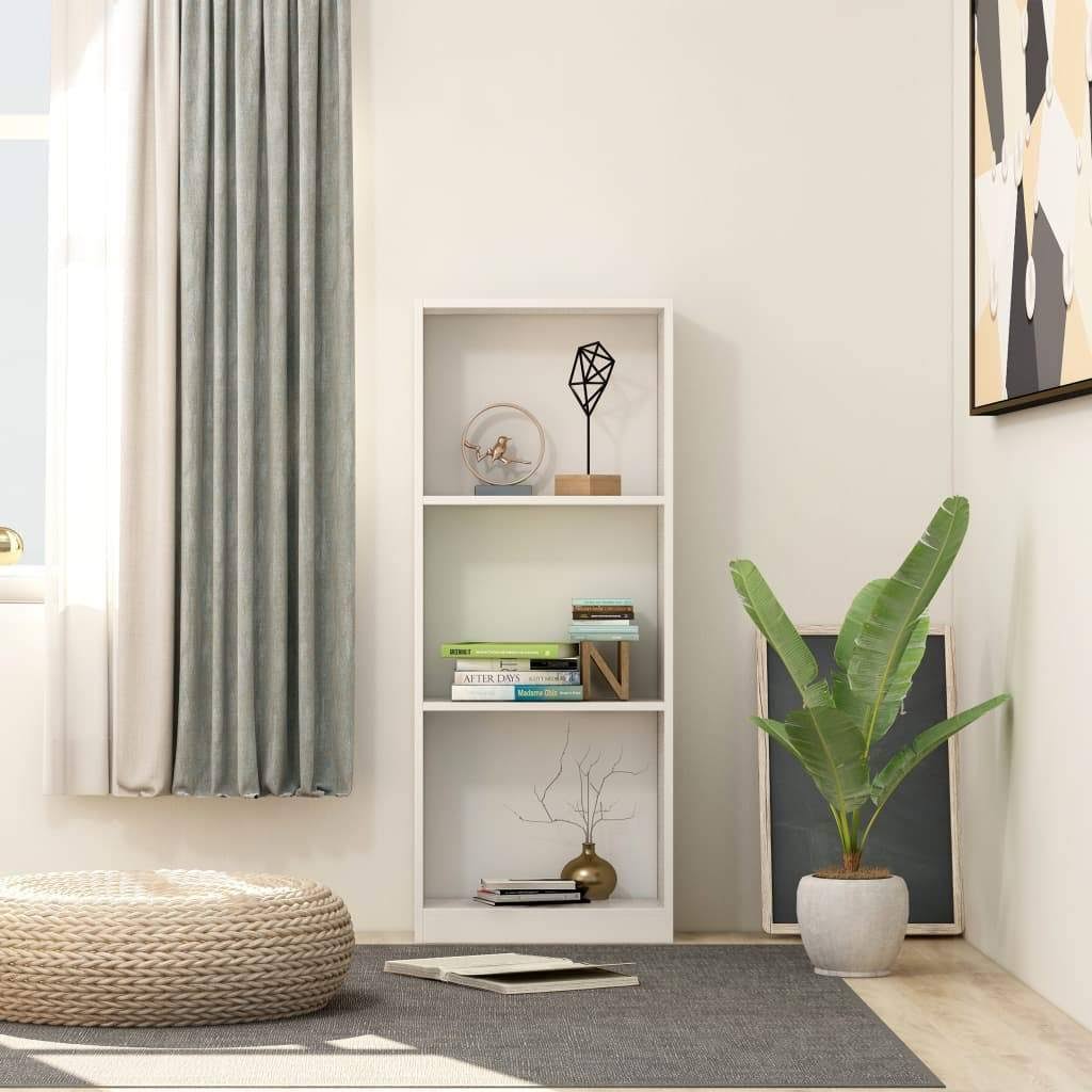 4-Tier Gray Chipboard Book Cabinet I987711