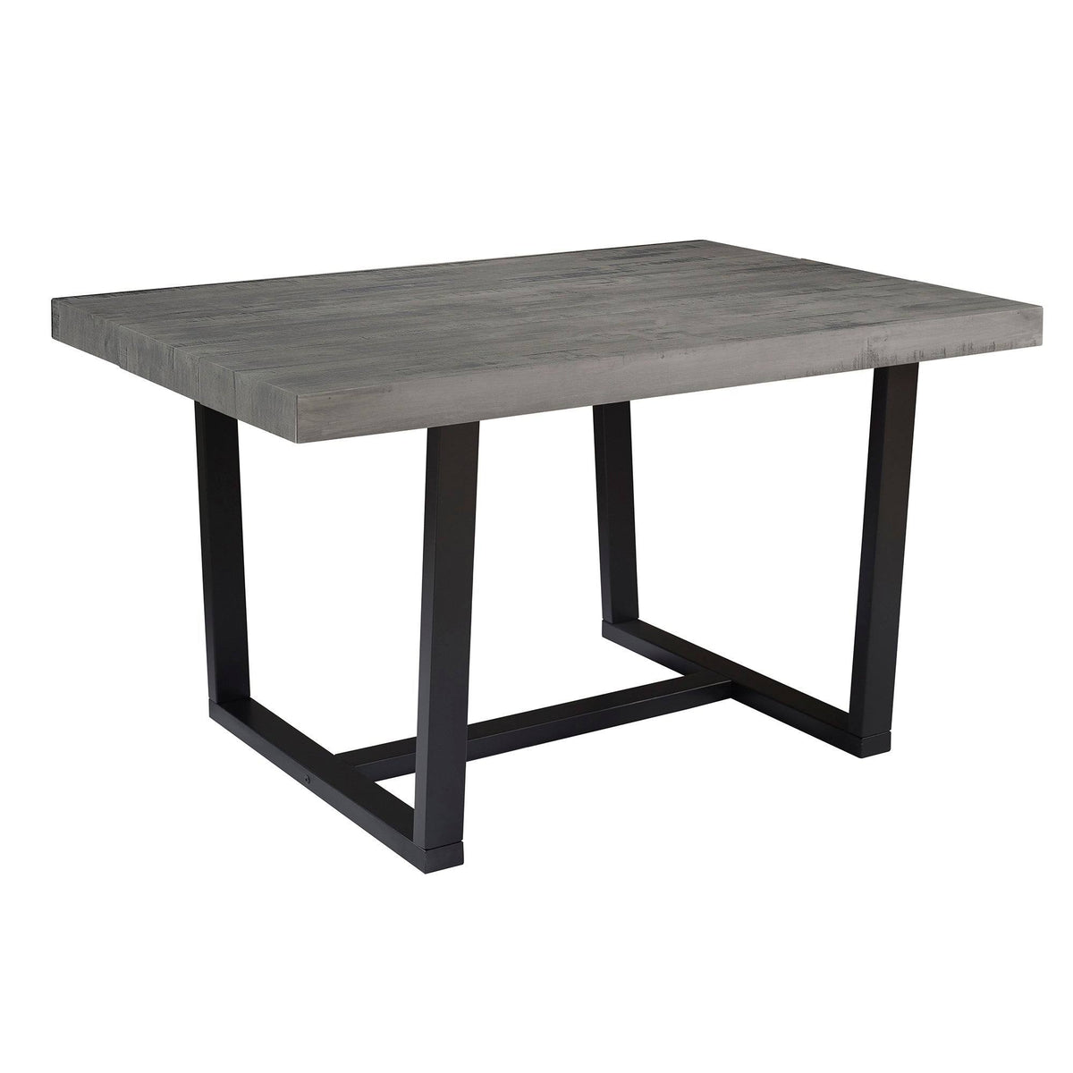 52-Inch Distressed Wood Dining Table Y649