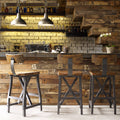 Amber Graphite Barstool with Back R124063