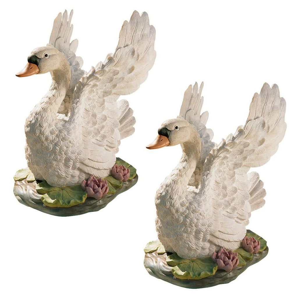 Swan Lake Sculpture Set of Two B588115