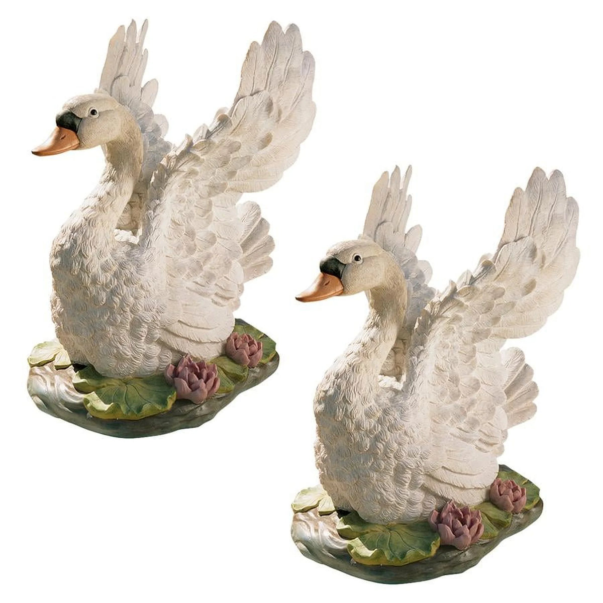 Swan Lake Sculpture Set of Two B588115