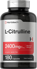 L Citrulline Capsules 2400mg 180 Count Non-GMO Gluten Free I445