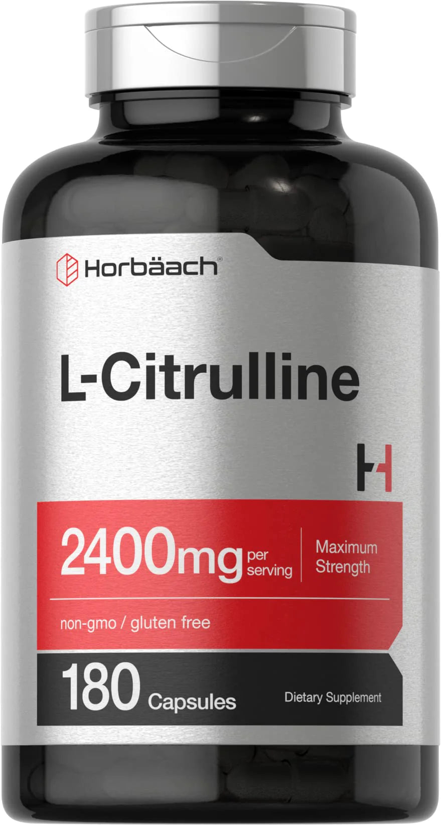L Citrulline Capsules 2400mg 180 Count Non-GMO Gluten Free I445