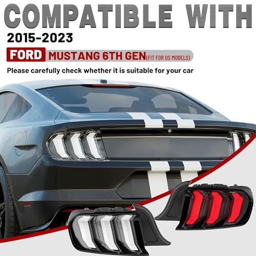 LED Tail Lights Assembly with Clear Lens Black Housing E125