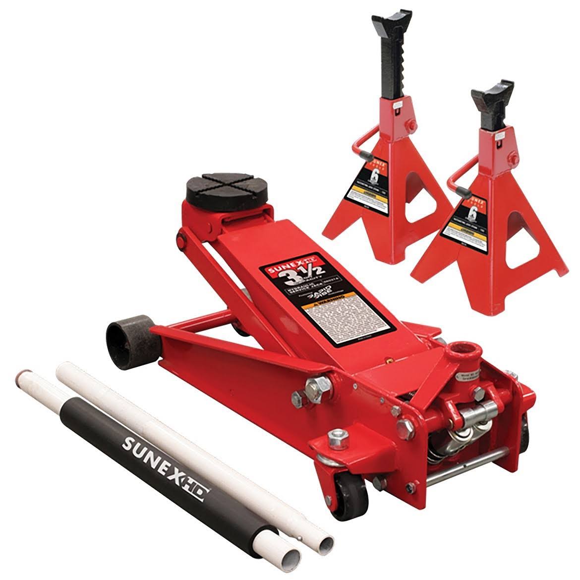 3.5 Ton Service Jack with 6 Ton Jack Stands E372349