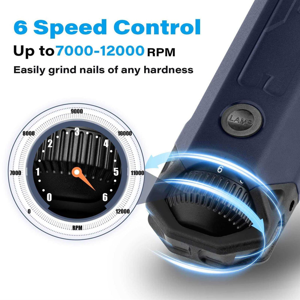 6-Speed Rechargeable Electric Dog Nail Grinder V98338