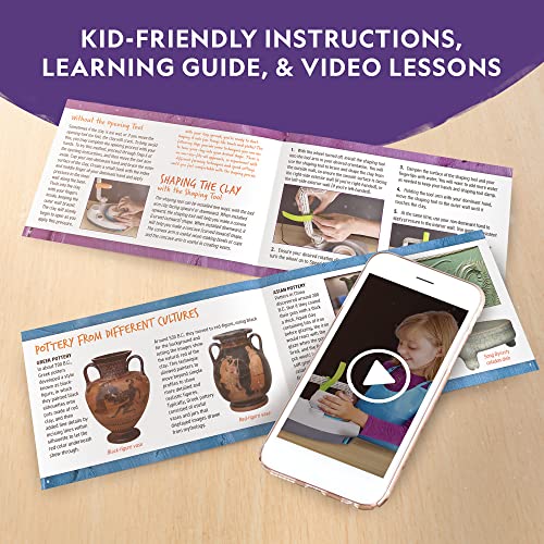 Pottery Wheel Kit for Kids with Air Dry Clay M900