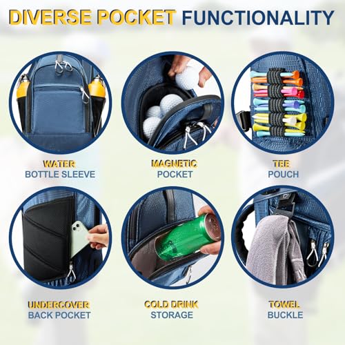 14-Way Golf Stand Bag with Rain Cover A1290