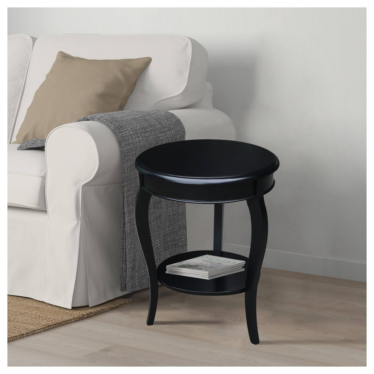 Ocean Blue Round End Table L8361