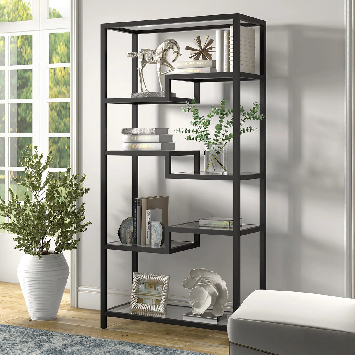 Metal 4-Tier Bookcase X81902