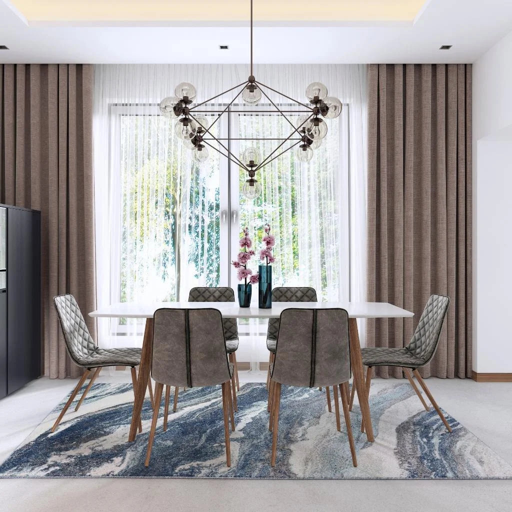 Geometric Abstract Modern Area Rug 6' x 9' E898892