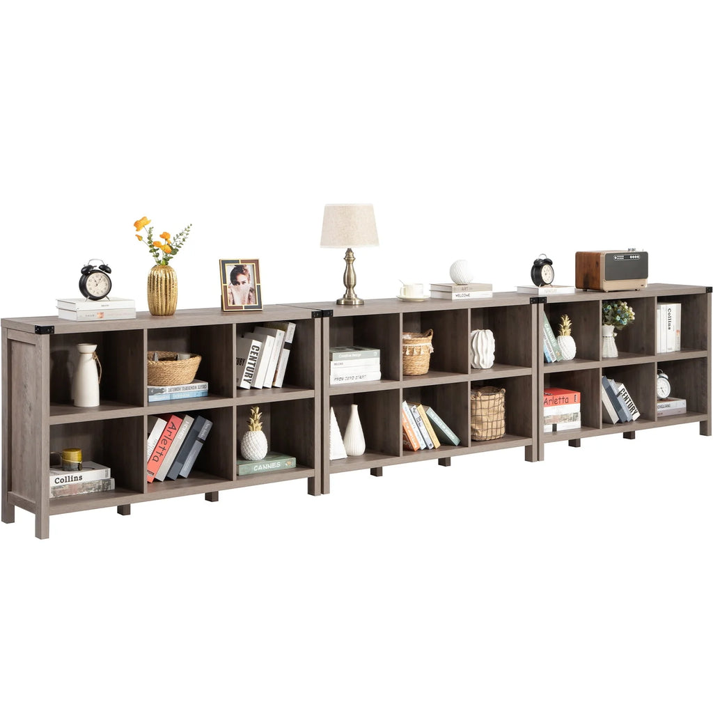 6 Cube Wood & Metal Storage Organizer O4792