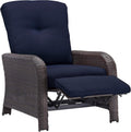 Navy Blue Outdoor Recliner S8996