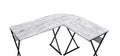 Antique White Black Writing Desk Q9694