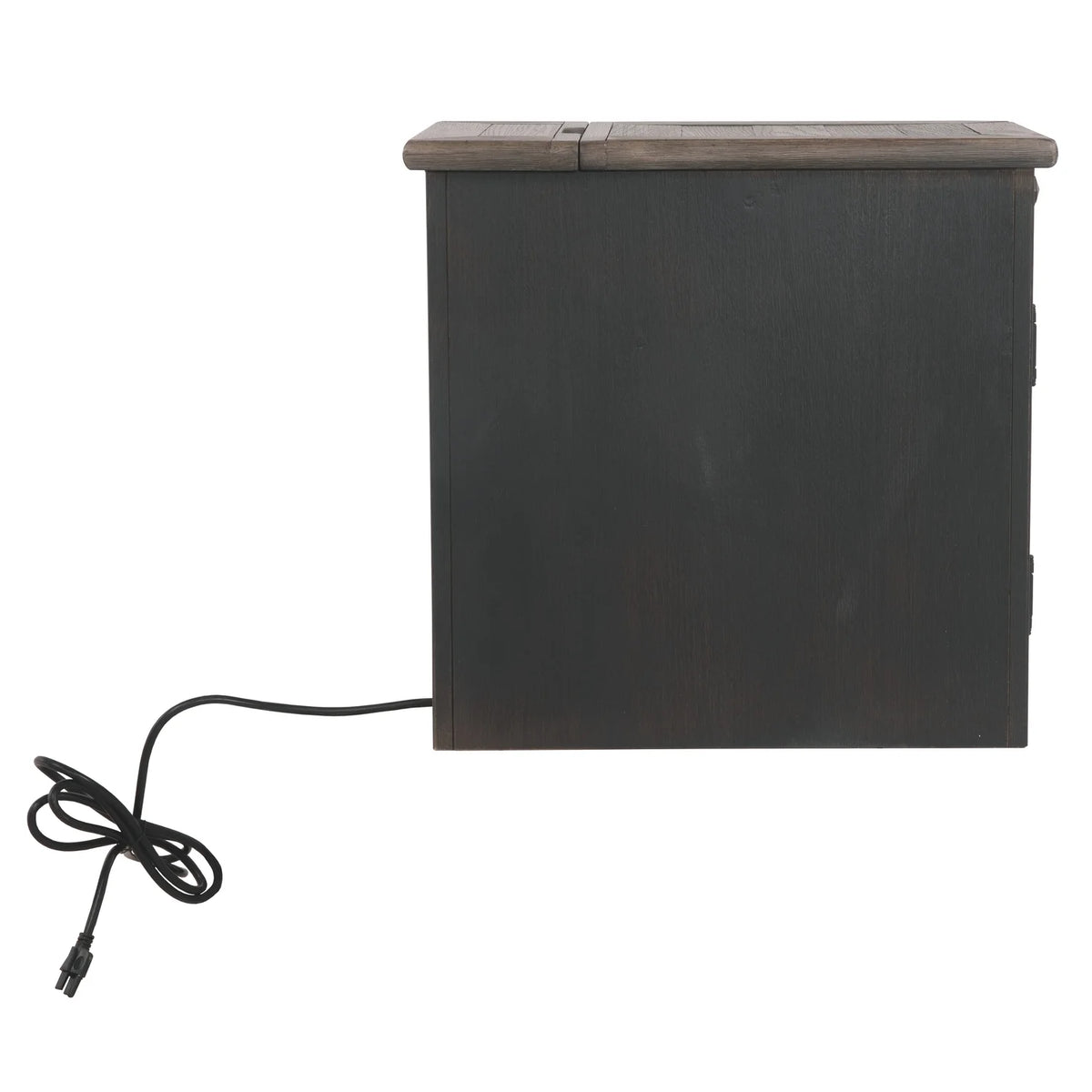 Wooden End Table with 2 USB Charging Ports A4759