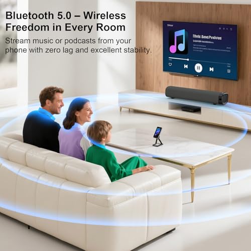 50W Bluetooth Soundbar with 3D Surround Sound A83443