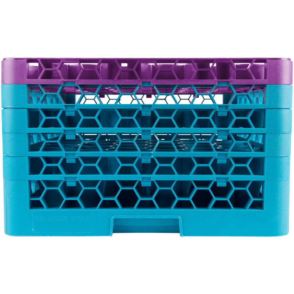 30 Compartment Lavender Glass Rack with 5 Extenders A38405