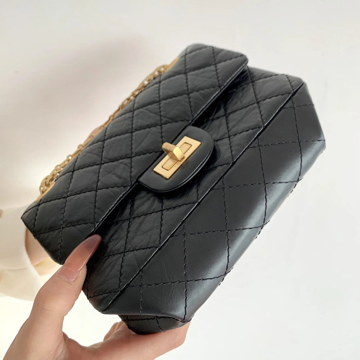 Black Mini 2.55 Handbag M9707