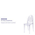 4pk Transparent Crystal Stack Chair E709