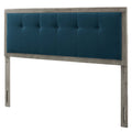 Queen Size Tufted Wood Fabric Headboard T35666