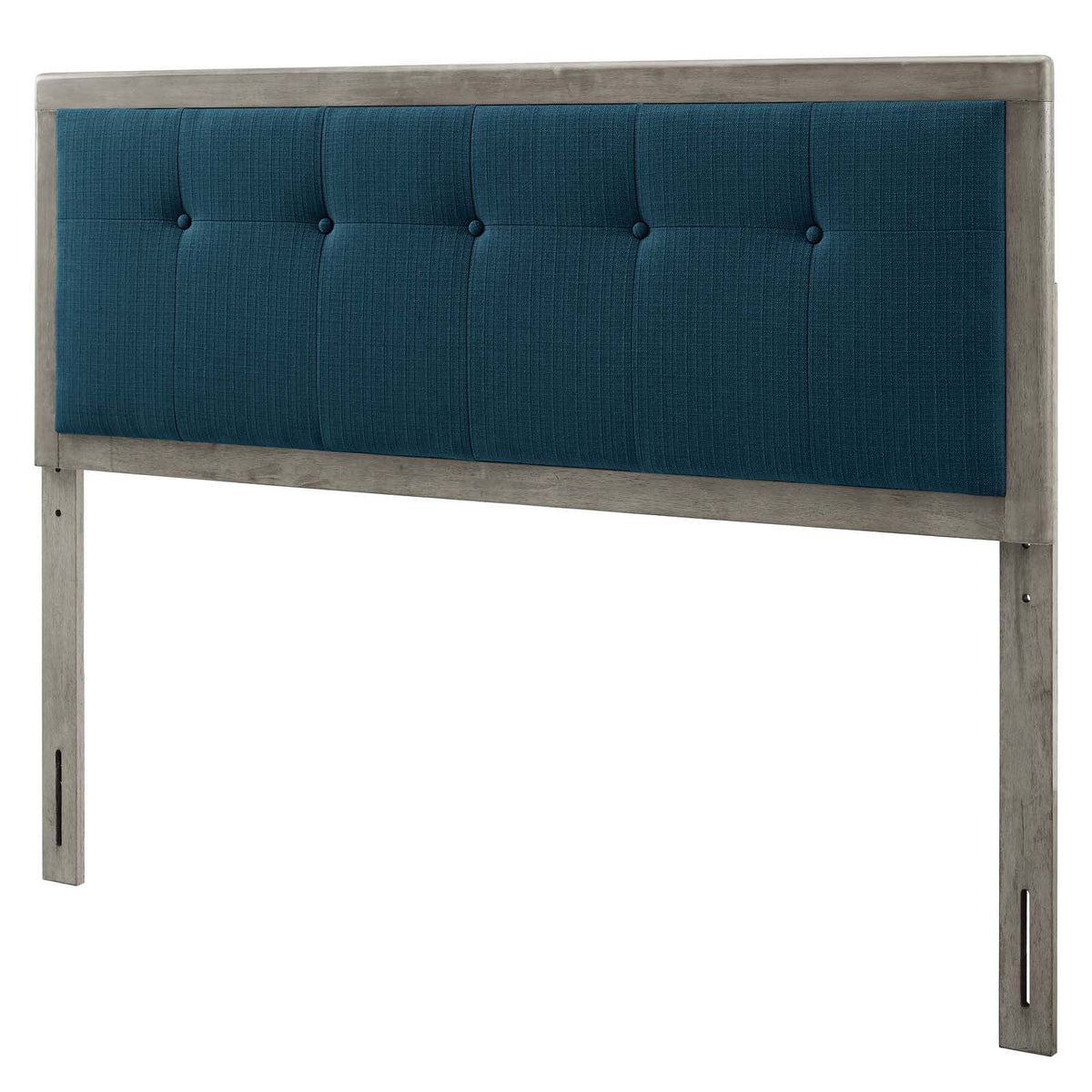 Queen Size Tufted Wood Fabric Headboard T35666