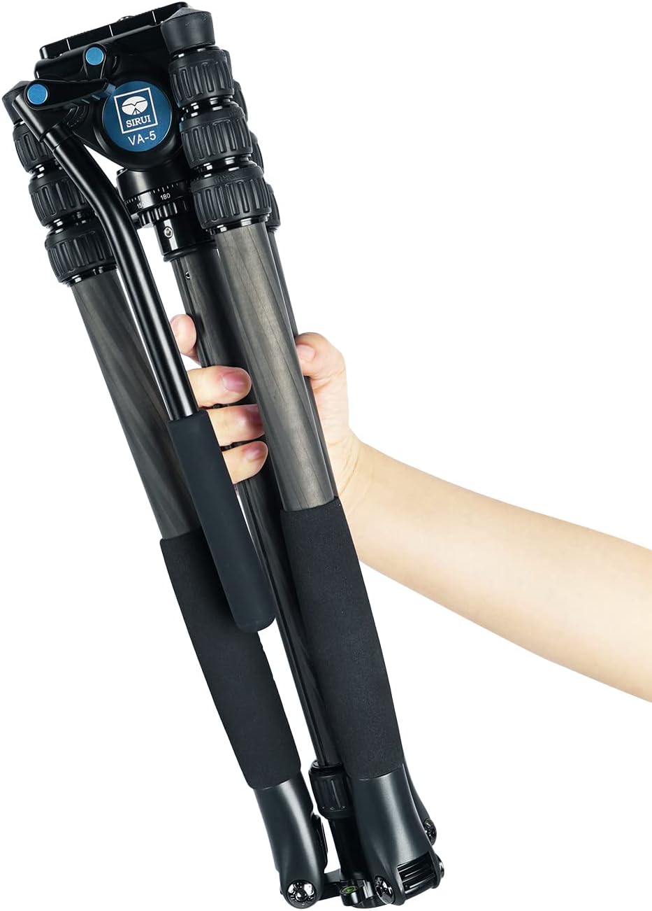 Carbon Fiber Tripod with Compact Fluid Video Head F988