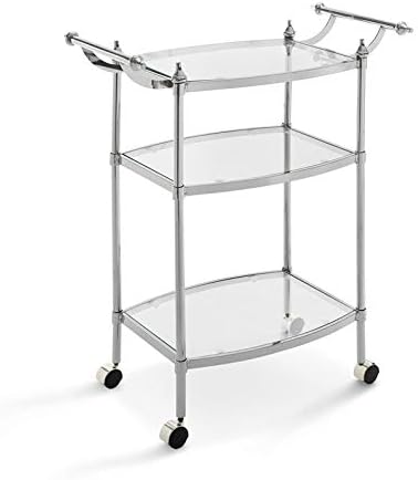 Metal Bar Cart in Chrome H95439