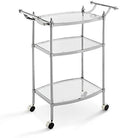Metal Bar Cart in Chrome H95439