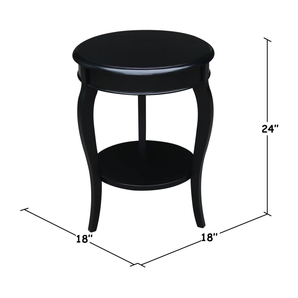 Ocean Blue Round End Table L8361