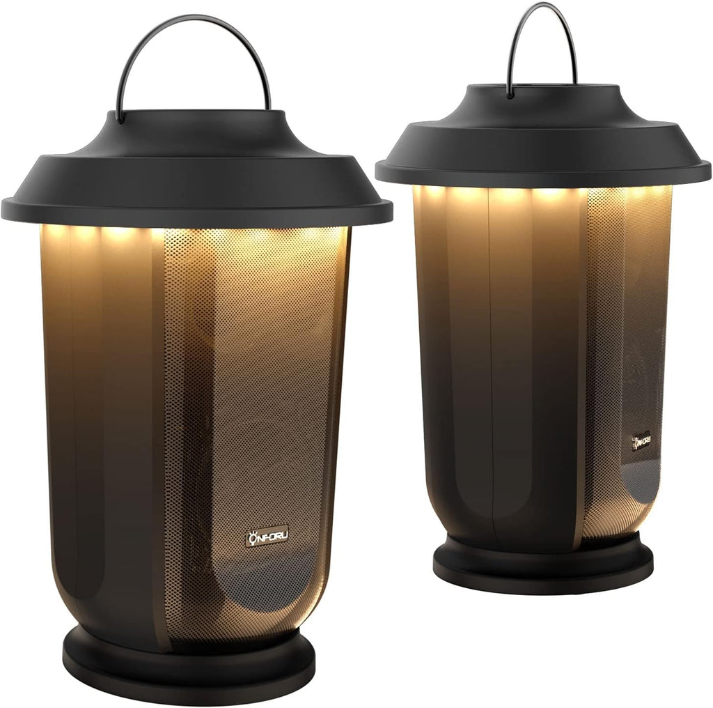 Outdoor Bluetooth Speaker with LED Lights, 2 Pack Z6240