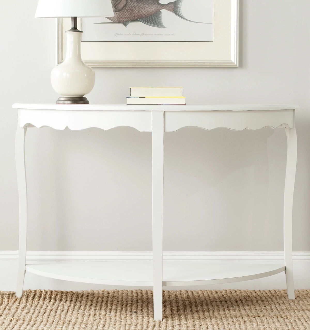Rustic Demilune Console L657