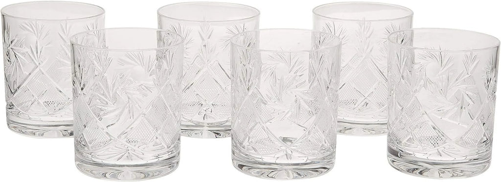 Set Of 6 11-Oz Crystal Whiskey Glasses X39519