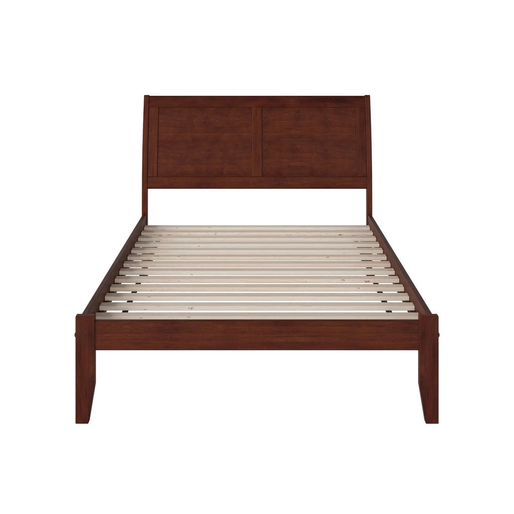 Walnut Open Foot Full-size Platform Bed V966486