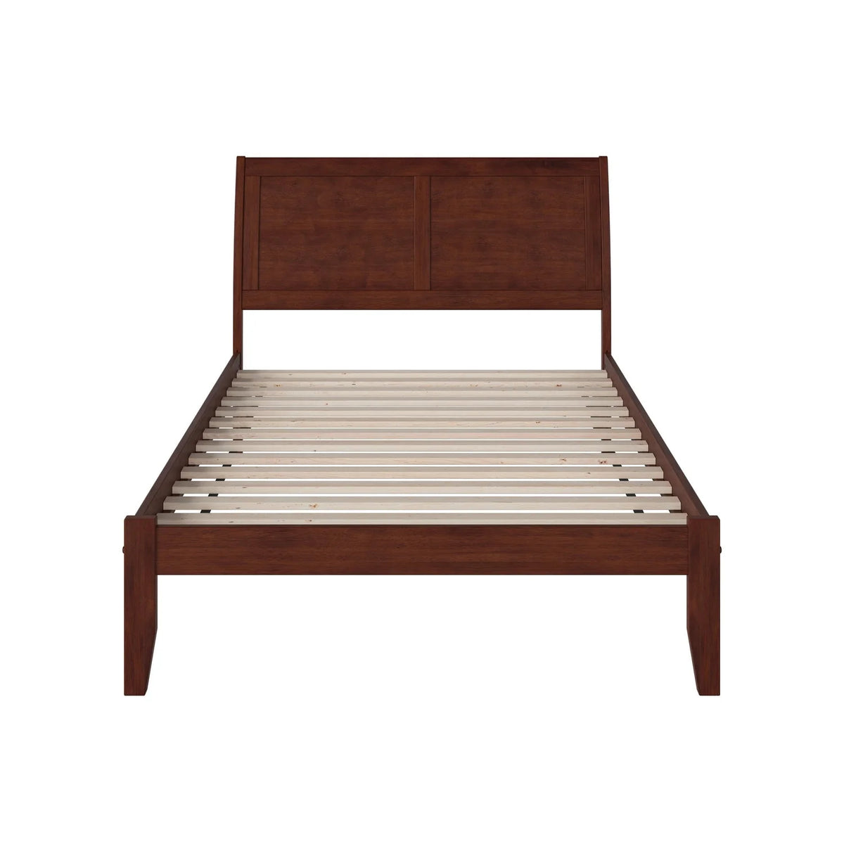 Walnut Open Foot Full-size Platform Bed V966486