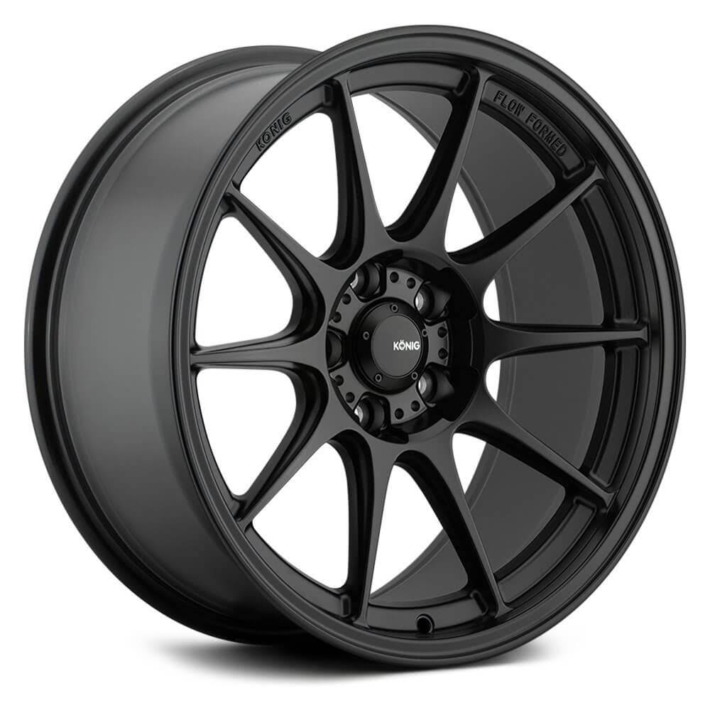 17x8 5x100 +40mm Matte Black Wheel Rim H930149