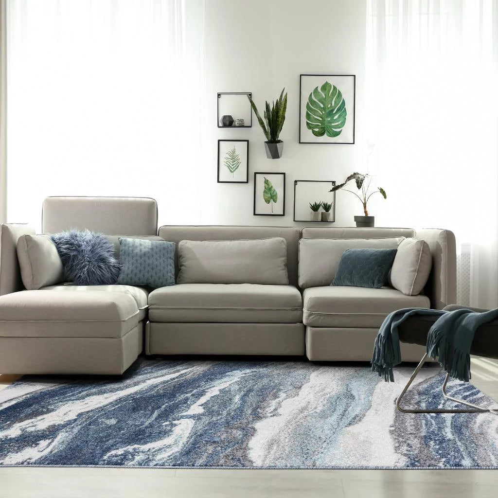 Geometric Abstract Modern Area Rug 6' x 9' E898892