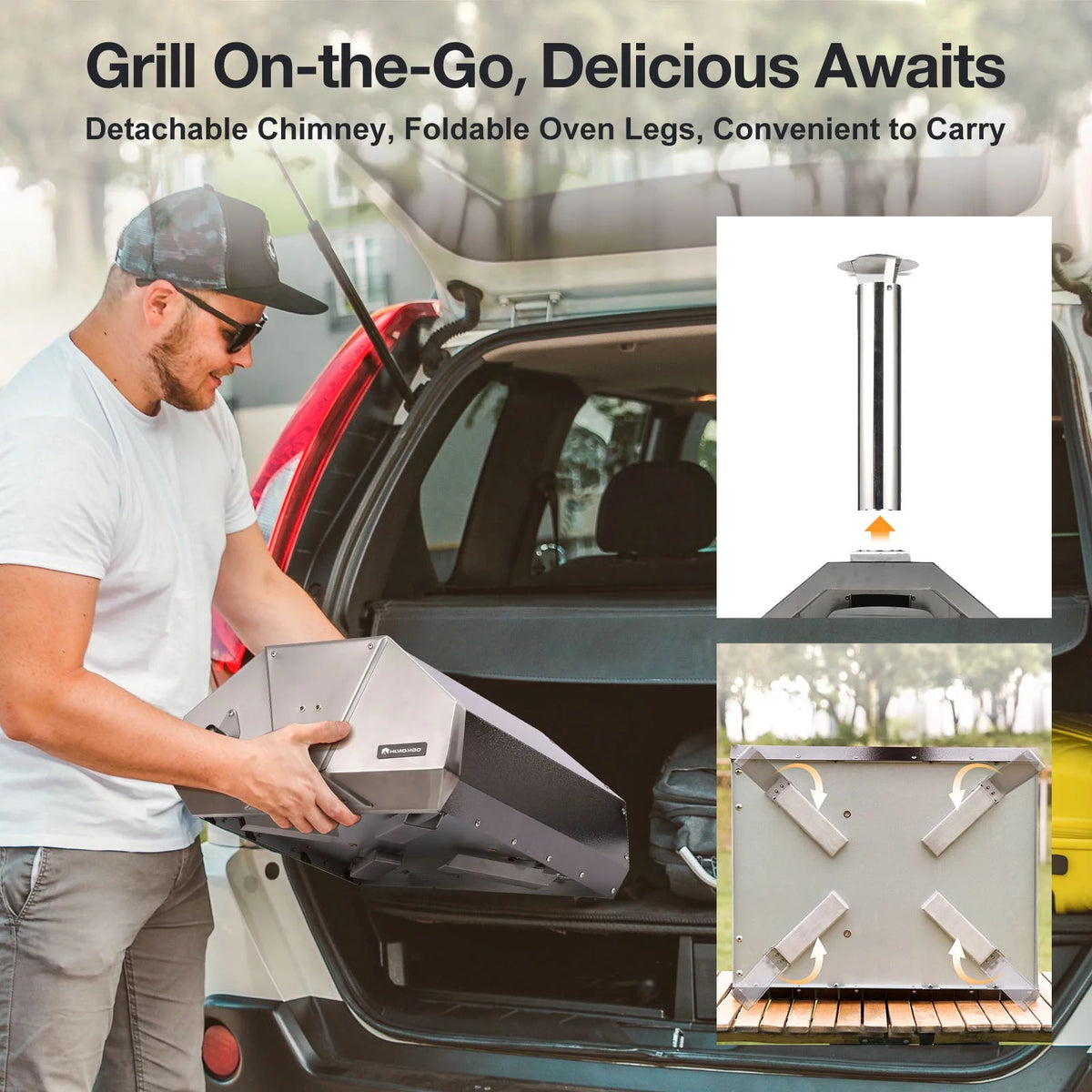 13 Multi-Fuel Pellet Fired Pizza Oven with Pizza Stone E384420