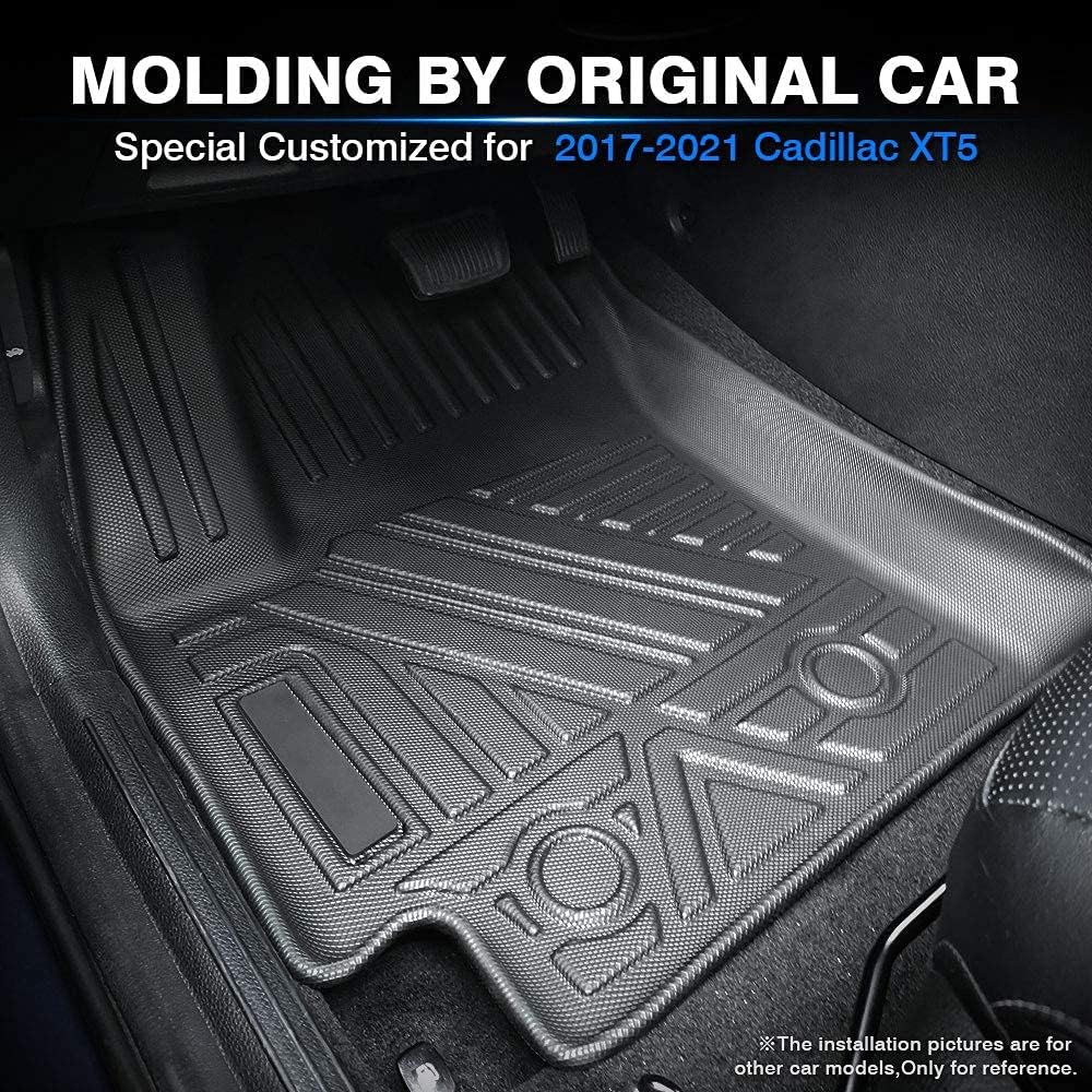 All Weather Floor Mats 1st & 2nd Row Black Non-Slip W174531