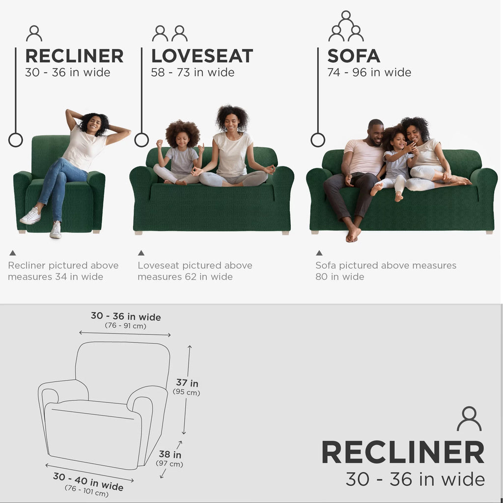 4-Piece Stretch Recliner Slipcover H655