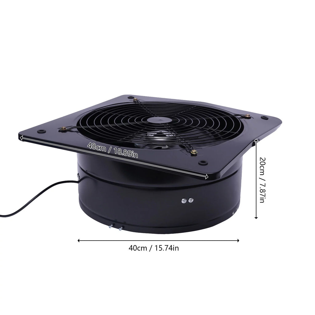 16" 750W Electric Ventilation Exhaust Fan Black N2801