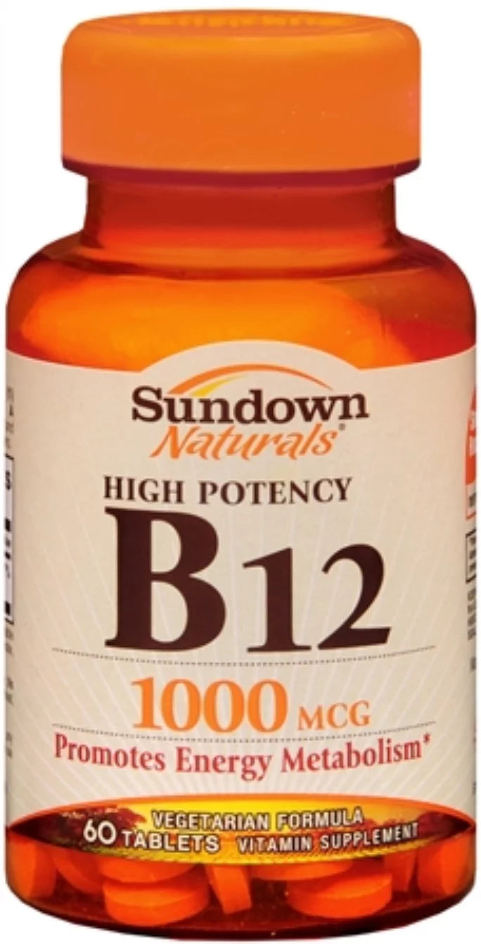B-12 1000 mcg Tablets 60 Tablets Pack of 6 C182