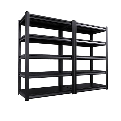 72" H Heavy Duty 5-Tier Adjustable Metal Shelving Unit G28520