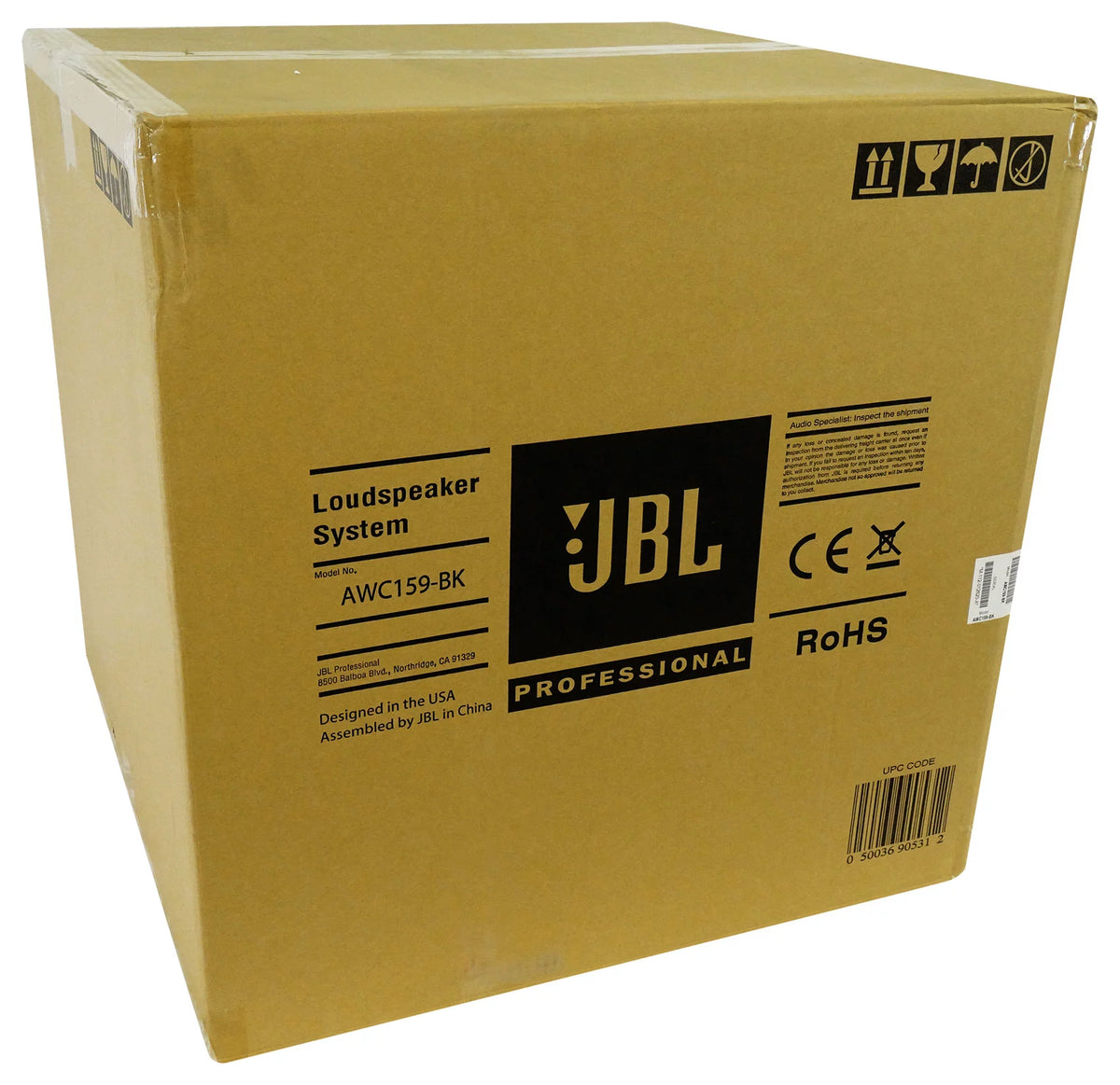 Black 15" 300w Indoor/Outdoor Commercial Speaker R146