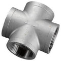 SS 304 Cast Pipe Fitting Cross 1/4x22 NPT Female 25 Pc P960