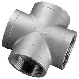 SS 304 Cast Pipe Fitting Cross 1/4x22 NPT Female 25 Pc P960