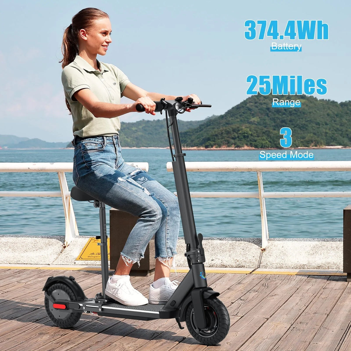 500W Foldable Electric Scooter with Seat E131